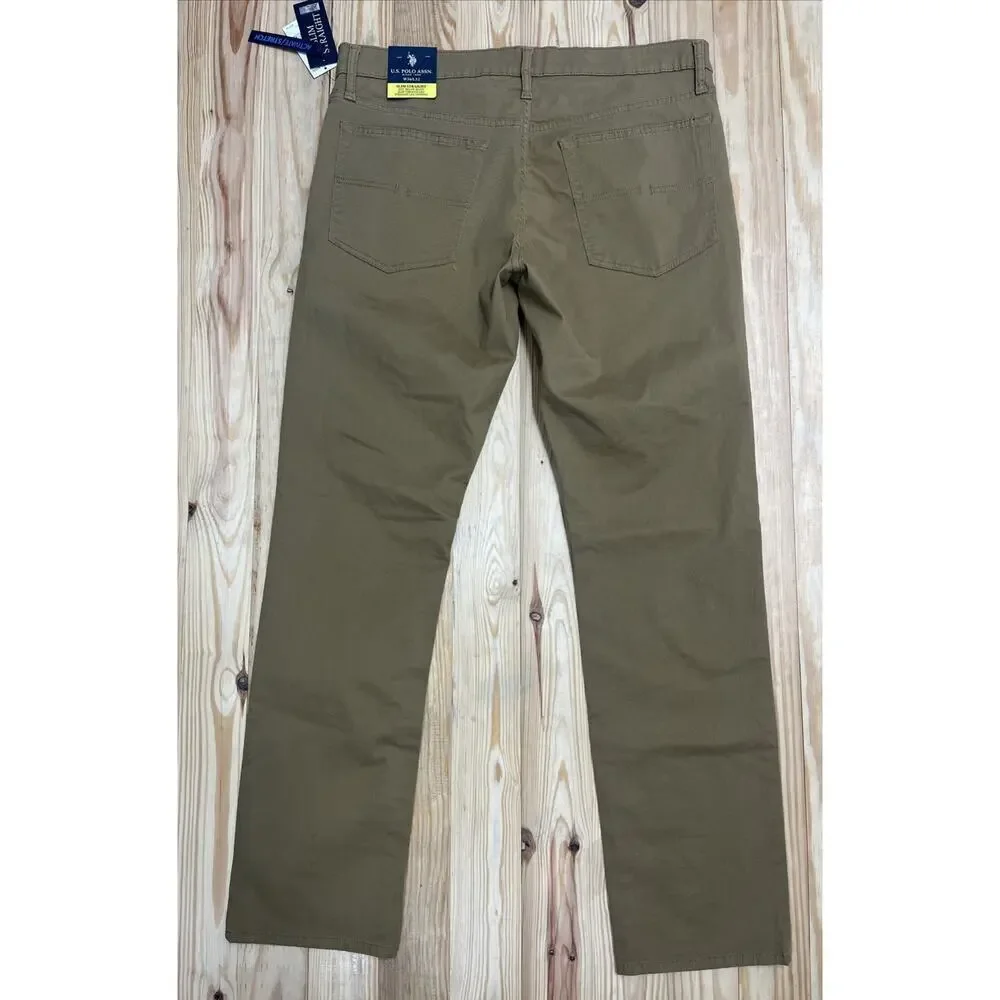 US POLO Men's Tan Pants 36x32 New With Tags!!! Amazing...